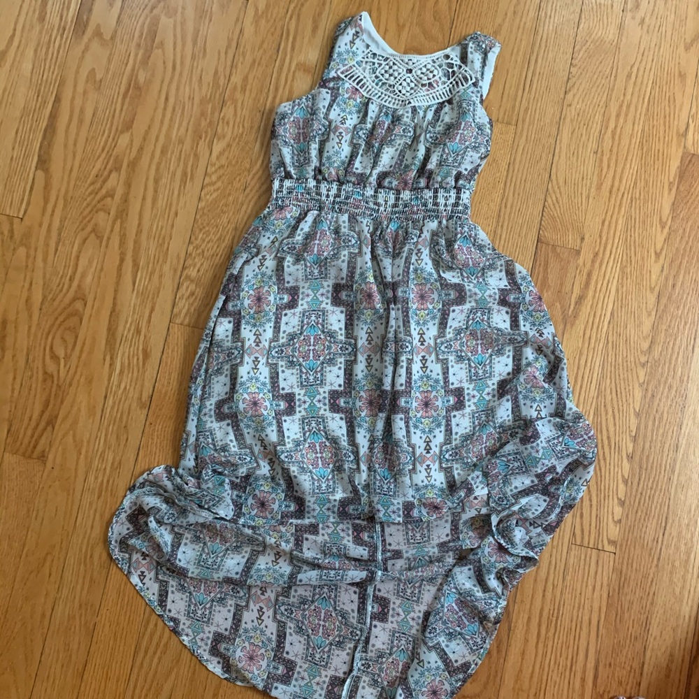 🚨Girls Hi/low floral dress EUC sz 7/8 🚨3/17🚨